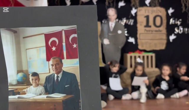 Anaokulu öğrencilerine yapay zeka ile Atatürk sürprizi