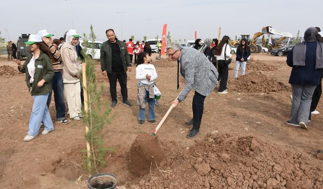 İl Müdürü Ciğer Öğrencilerle Birlikte Fidan Dikti