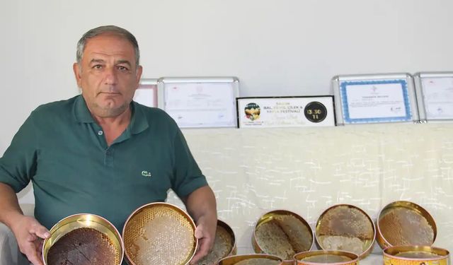 Sasonlu arıcı, organik balın nasıl üretildiğini anlattı