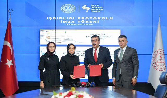 MEB ile Şule Yüksel Şenler Vakfı arasında 'kütüphane' protokolü