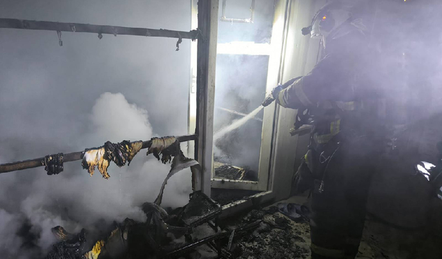 Mobil Mescid'de yangın