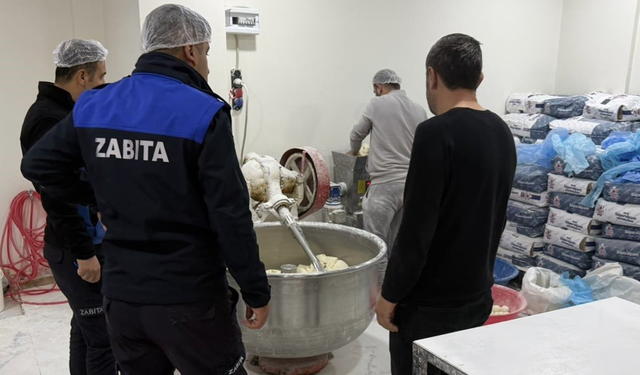 Batman zabıtası Unlu mamul üreticilerini mercek altına aldı