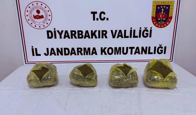 Diyarbakır'da 38 kilogram esrar ele geçirildi