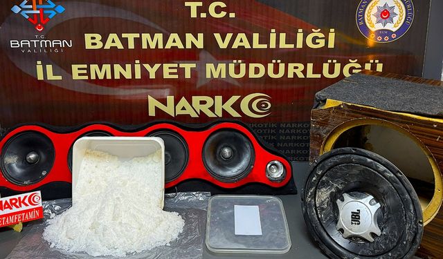 Batman’da Hoparlörden 3 Kilo Metamfetamin Çıktı