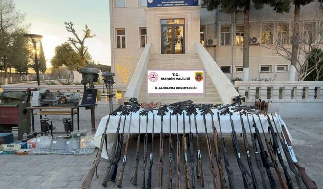 Mardin’de çok sayıda silah ele geçirildi