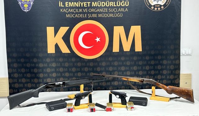 Silah kaçakçılığı operasyonu: 8 gözaltı