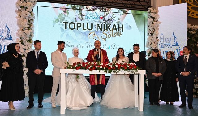 Batman'da 100 çifte Çeyiz Desteği ve Toplu Nikâh Töreni