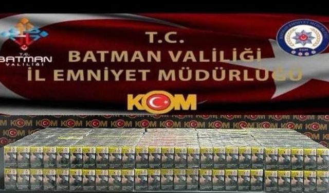 Batman’da Minibüste 970 Paket Kaçak Sigara Ele Geçirildi