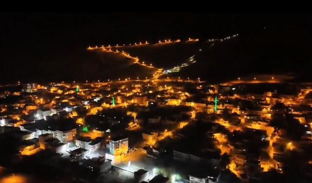 Gercüş’ün Akşam Güzelliği Büyülüyor