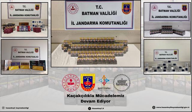 Hasankeyf’te Çok Sayıda Kaçak Ürün Ele Geçirildi