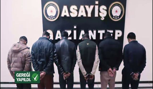 114 hırsızlık olayının şüphelileri yakalandı