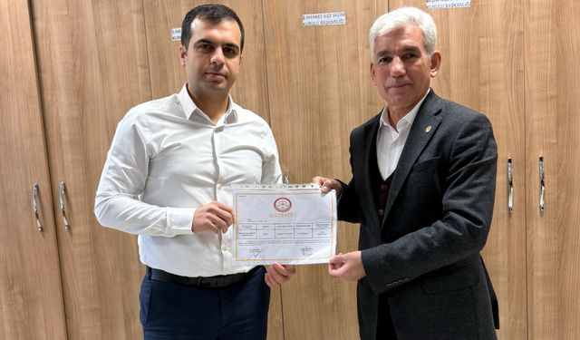 Kaplan mazbatasını aldı: BESO’da yeni dönem başladı