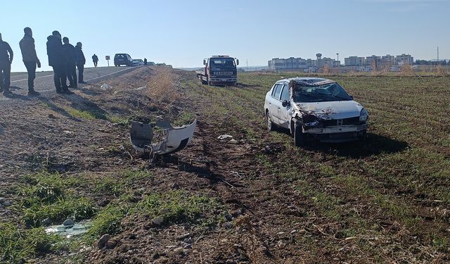 Kontrolden çıkan otomobil takla attı, 1 yaralı