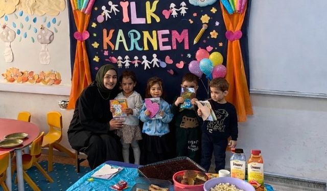 Gercüş’te 3 Yaş Kreş Öğrencileri Karnelerini Aldı