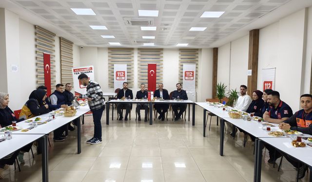 İl Başkanı Şansi Sahurunu 112 Personeliyle Yaptı