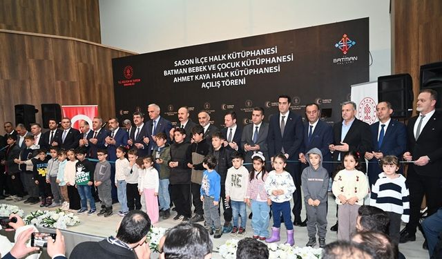 Kültür ve Turizm Bakanı Ersoy, Batman’da 3 Yeni Kütüphaneyi Hizmete Açtı