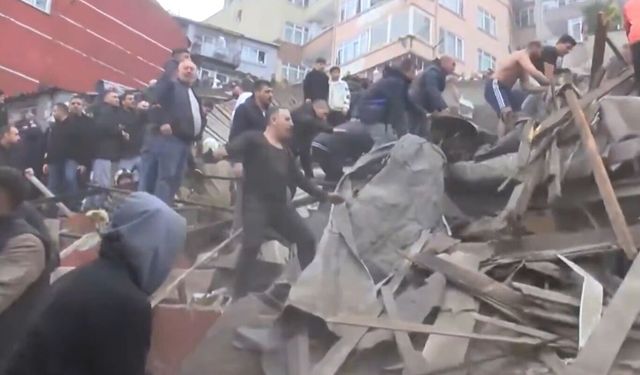 2 bina çöktü: Enkaz altından 7 kişi çıkarıldı