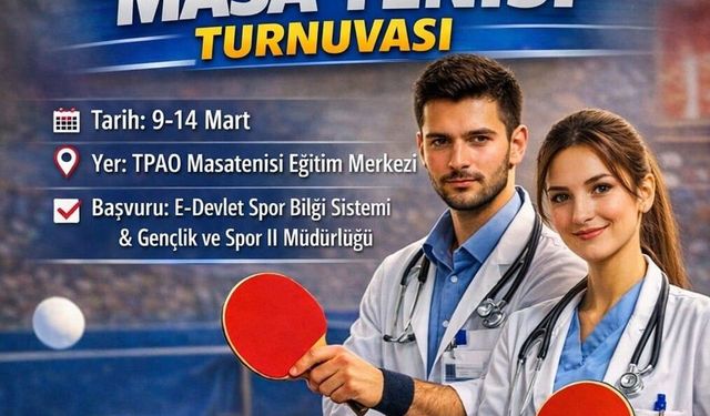 81 İl’de Eş Zamanlı 14 Mart Tıp Bayramı’na Özel Masa Tenisi Turnuvası