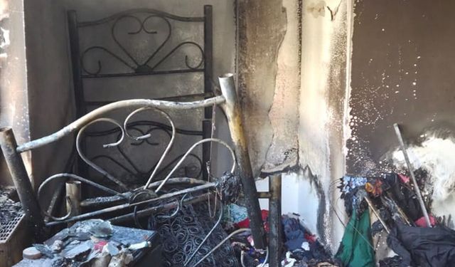 Apartman yangını paniğe neden oldu