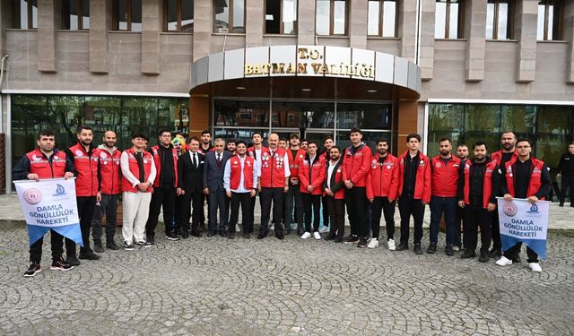 Vali Canalp, Damla Gönüllülerini Ağırladı