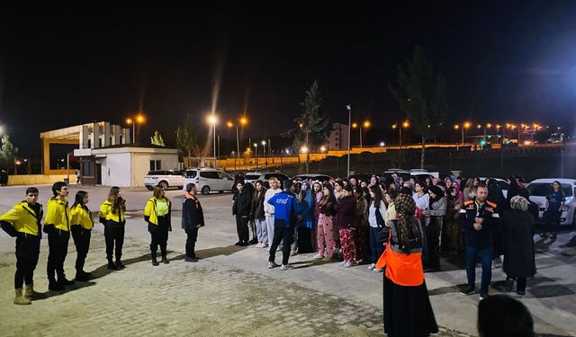 YURTLARDA YANGIN TATBİKATI