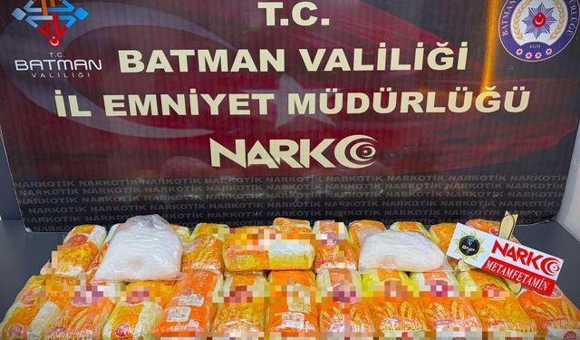 Batman’da 24,6 Kilogram Uyuşturucu Ele Geçirildi, 2 Kişi Tutuklandı