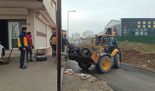 Batman’da 28 Tır Atık Lastik Toplandı