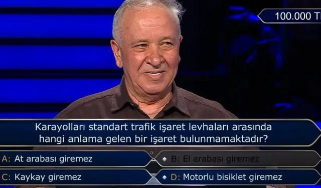 Kim Milyoner Olmak İster: Trafik İşaretleri Sorusu Ekranda Gündem Oldu! “Olmayan İşaret Hangisi?” Sorusu İzleyiciyi Kilitledi
