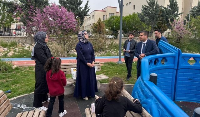 Kaymakam Böçkün 15 Temmuz Parkı’nda Sahada