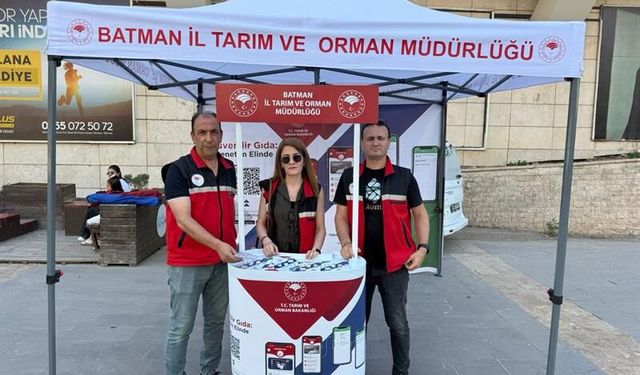Batman'da Güvenilir Gıda İçin Meydanlarda Bilgilendirme