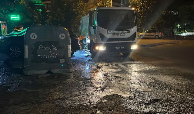 Gültepe Su Parkı'nda Vinçli Konteynerler Dezenfekte Edildi