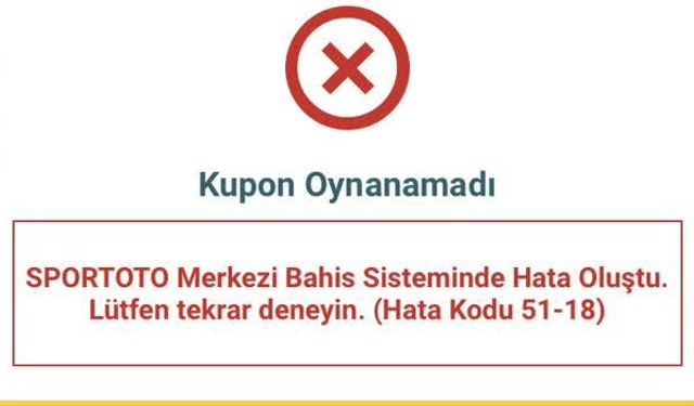 Merkezi Bahis Sistemi uyarısı olan 51-46 ne demek?