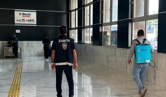 Terminalde İlaçlama ve Dezenfekte Çalışması