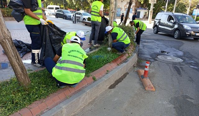 Batman’da Park ve Refüjlerde Kapsamlı Temizlik