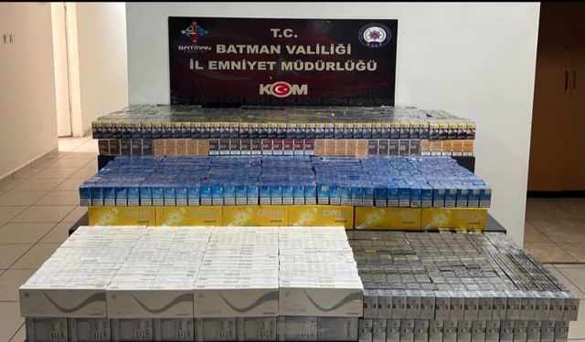 Batman'da Zulalı Araçta 8 Bin 450 Paket Ele Geçirildi