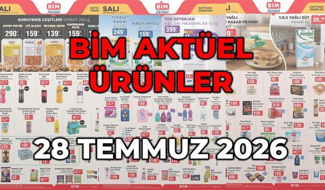 BİM aktüel ürünler kataloğu bu hafta indirimdekiler neler? BİM Aktüel 28 Temmuz 2026!