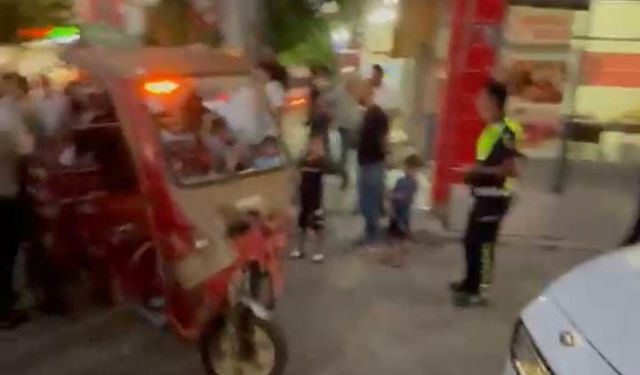 Üç tekerlekli motosiklet ile hafif ticari araç çarpıştı: 1 yaralı