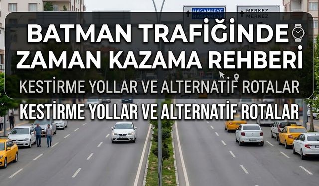 Batman Trafiğinde Zaman Kazanma Rehberi: Kestirme Yollar ve Alternatif Rotalar