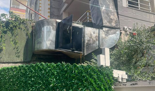 Bacada çıkan yangın paniğe neden oldu