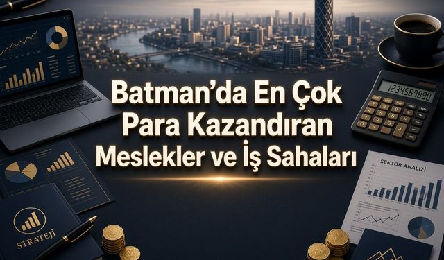 Batman'da En Çok Para Kazandıran Meslekler ve İş Sahaları