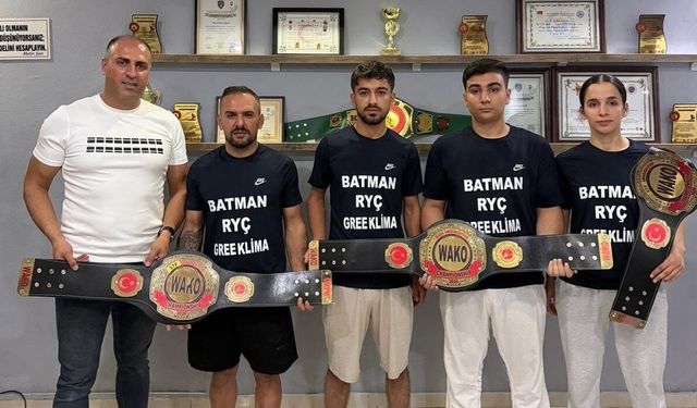Batman’dan Kars’a Altın Kemer Çıkarması: 4 Sporcu Şampiyon Oldu!