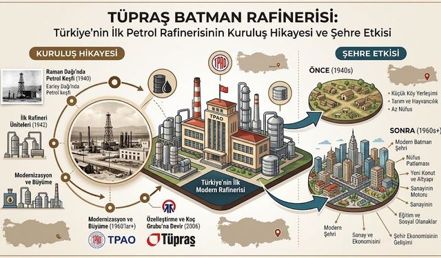 Tüpraş Batman Rafinerisi: Türkiye’nin İlk Petrol Rafinerisinin Kuruluş Hikayesi ve Şehre Etkisi