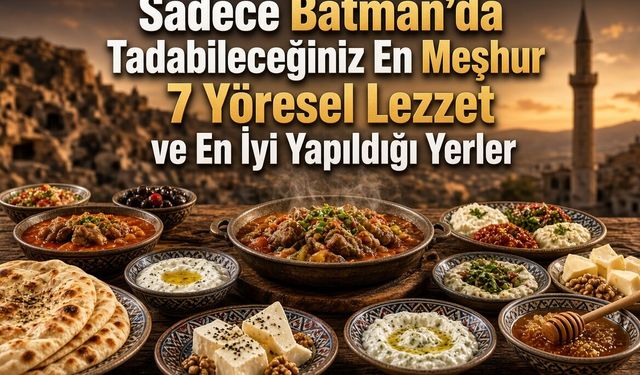 Sadece Batman’da Tadabileceğiniz En Meşhur 7 Yöresel Lezzet ve En İyi Yapıldığı Yerler