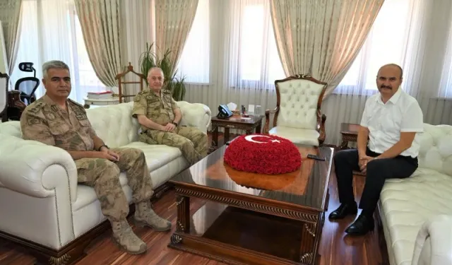 KORGENERAL TOPÇU'DAN VALİ CANALP'E ANLAMLI ZİYARET