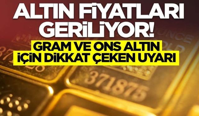 Altın Piyasasında Sert Fren: Gram ve Ons Altında 100 Birimlik Düşüş Sonrası İslam Memiş'ten Kritik Uyarılar!