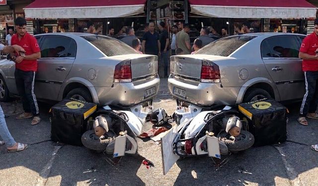Eski Sanayi Sitesi’nde Motosiklet Dehşeti: Çarpışmanın Şiddetiyle Aracın Altına Girdi!