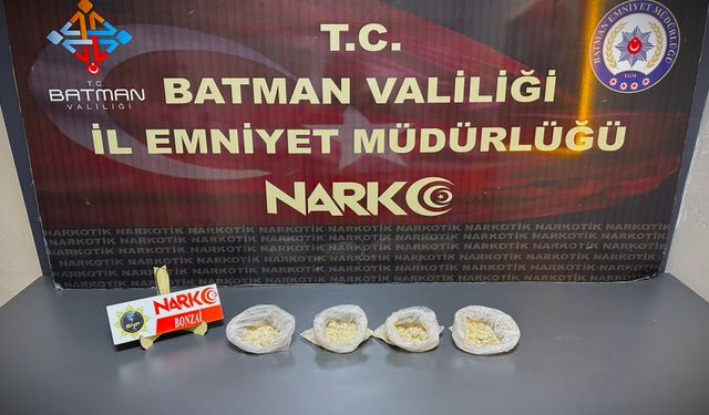 Batman Girişinde Uyuşturucu Operasyonu