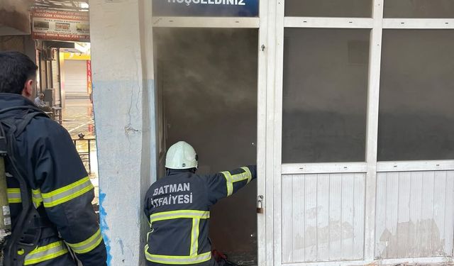 Batman’da İş Yerinde Yangın Paniği