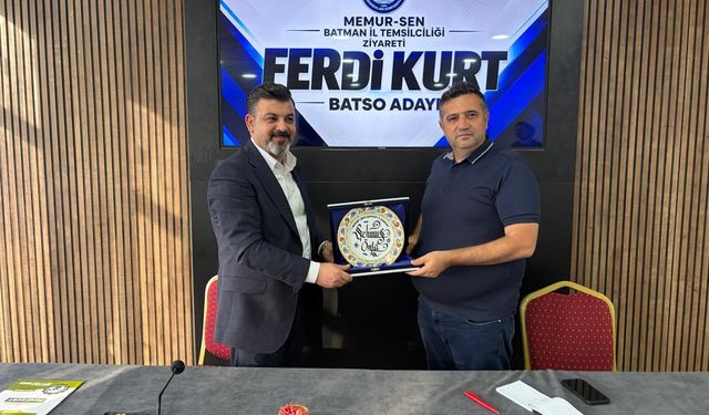 BATSO adayı Ferdi Kurt’tan memur-sen ziyaret