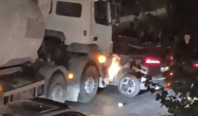 Beton Mikseri Otomobili Metrelerce Sürükledi: 1 Yaralı